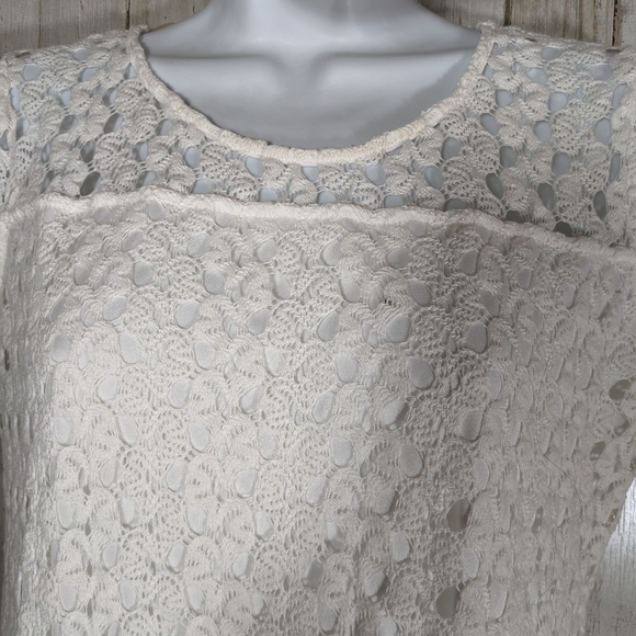 Anthropologie Fresh of LA lace Dress size P/L Adorable Women's Crocheted Dress - Picture 4 of 5